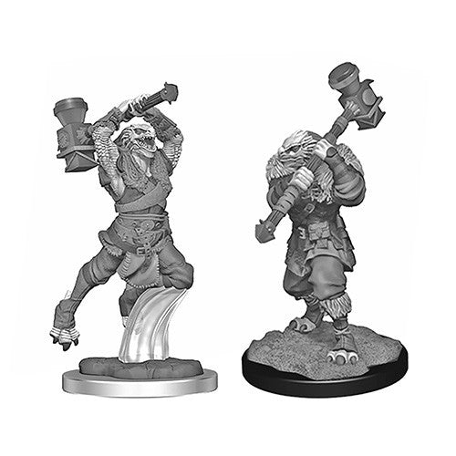CR Minis Ravenite Half-Dragon Barbarian Female [WZK90384]