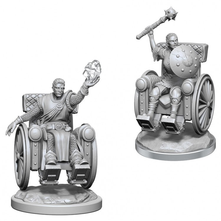 D&D: NMU: Human Clerics (wheelchairs) W18 [WZK90523]