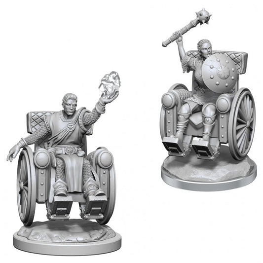 D&D: NMU: Human Clerics (wheelchairs) W18 [WZK90523]